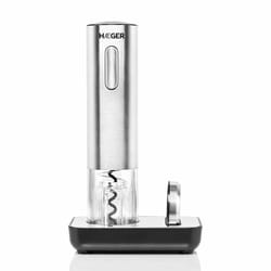 Haeger WO-0SC.006A tire-bouchon Tire-bouchon électrique Noir, Argent, Transparent