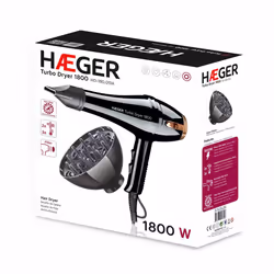 Haeger TURBO DRYER sèche-cheveux 1800 W Noir, Or