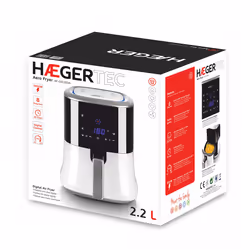Haeger AF-D22.001A Friteuse à air chaud 2,2L 1000W Blanc - Vue supplémentaire 6