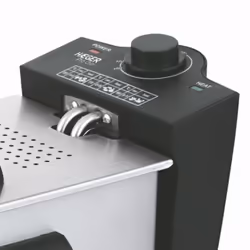 Haeger DF-3ES.017A friteuse 3 L 2000 W Noir, Acier satin