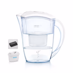 Haeger WJ-24W.004A, Filtre à eau pour carafe, 2,4 L, Transparent, Blanc