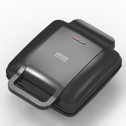 Haeger WM-140.001A moule à gauffres 2 gauffre(s) 1400 W Noir