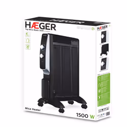 Haeger MH-15B.007A Noir, Acier 1500W