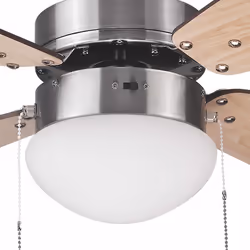 Haeger Cozy Fan Acier inoxydable, Bois