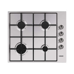 Haeger PG-4GI.008A plaque Acier inoxydable Intégré 60 cm Gaz 4 zone(s)
