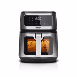 Haeger AF-D50.004A, Friteuse d’air chaud, 5 L, 60 °C, 200 °C, 60 min, Unique