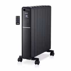 Haeger HE-20D.003A, Chauffage électrique à convecteur, Aluminium, Intérieure, Sol, Noir, 2000 W