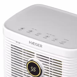 Haeger DE-D10.012A déshumidificateur 1,6 L 46 dB 240 W Blanc