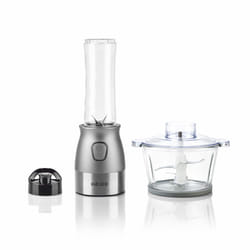 Haeger LQ-2E1.009A blender 0,6 L Blender sport 500 W Gris, Acier inoxydable