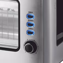 Haeger TO-100.014A grille-pain 6 2 part(s) 1000 W Noir, Acier inoxydable