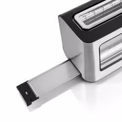 Haeger TO-100.014A grille-pain 6 2 part(s) 1000 W Noir, Acier inoxydable - Vue supplémentaire 4