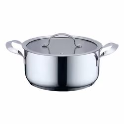 Haeger PA-18H.001A, Rond, Poêle polyvalente, Acier inoxydable, Acier inoxydable, 18 L, Vitrocéramique, Electrique, Gaz, Induc ...