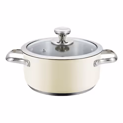 Haeger PA-16H.005A, Rond, Poêle polyvalente, Beige, Acier inoxydable, Acier inoxydable, Vitrocéramique, Electrique, Gaz, Indu ...