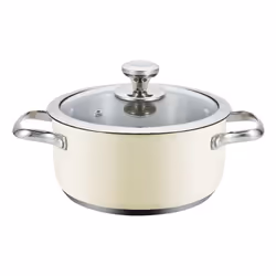Haeger PA-18H.006A, Rond, Poêle polyvalente, Beige, Acier inoxydable, Acier inoxydable, 18 L, Vitrocéramique, Electrique, Gaz ...