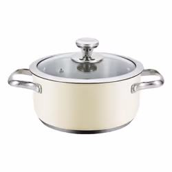 Haeger PA-24H.008A, Rond, Poêle polyvalente, Beige, Acier inoxydable, Acier inoxydable, 24 L, Vitrocéramique, Electrique, Gaz ...