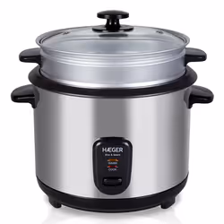 Haeger RC-18L.001A, Acier inoxydable, 1,8 L, Boutons, 1,2 m, Verre, Acier inoxydable, Verre