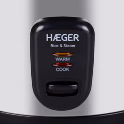 Haeger RC-18L.001A cuiseur à riz 1,8 L 700 W Acier inoxydable