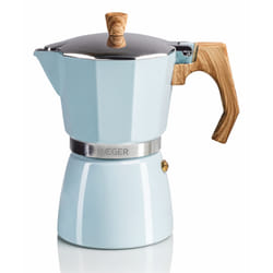 Haeger MOKA Pot 6 Cafetière à moka Bleu