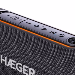 Haeger SP-10W.003A haut-parleur portable et de fête Enceinte portable stéréo Noir