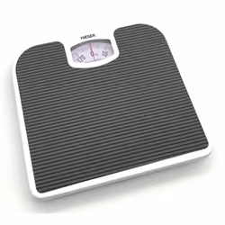 Haeger BS-MEC.012A, Pèse-personne mécanique, 130 kg, 1 kg, Gris, kg, Carré