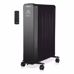 Haeger Digital XI, Chauffage électrique à bain d’huile, Huile, Intérieure, Sol, Noir, LED