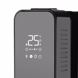 Haeger Digital XI Intérieure Noir 2500 W Chauffage électrique à bain d’huile