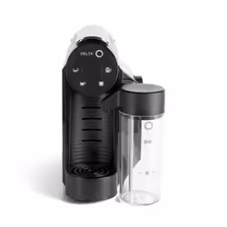 Delta Q Mini MilkQool, Cafetière à dosette, 0,6 L, Capsule de café, 1200 W, Noir