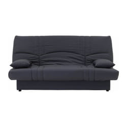 DREAM Banquette clic clac 3 places - Tissu gris anthracite - Slyle contemporain - L 190 x P 92 cm