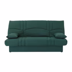 Banquette clic clac 3 places - tissu Vert foret - Style contemporain - L 190 x P 92 cm - DREAM