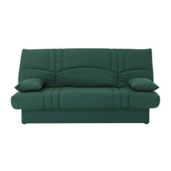 Les Tendances - Banquette clic clac 3 places - tissu Vert foret - Style contemporain - l 190 x p 92 cm - dream