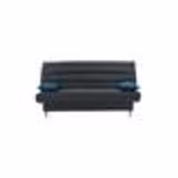 Banquette clic clac 3 places - Tissu anthracite - Style scandinave - L 190 x P92 cm - LIV