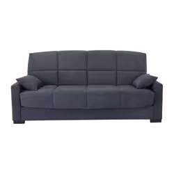 Banquette clic clac 3 places - tissu gris anthracite - Style contemporain - L223 x P96 x 103 cm - MEGAN