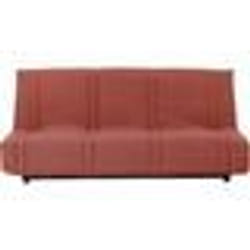 Banquette clic clac 3 places - Terracotta - 100% coton - L 193 x P 92 cm - LENA