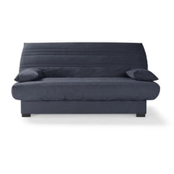 Banquette Clic Clac 3 Places - Matelas 17 Cm - Tissu Gris Anthracite - L199 X P96 X H103 Cm - Chloe