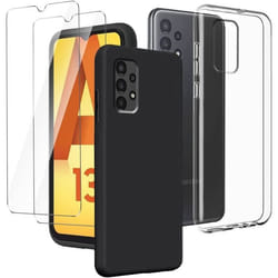 Coque - Samsung - Galaxy A13 - Souple - Silicone TPU - Transparent et Noir