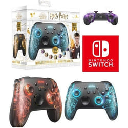 Manette Switch - Nintendo - Patronus Harry Potter - Lumineuse 7 Couleurs - Sans Fil RGB - 12h dautonomie