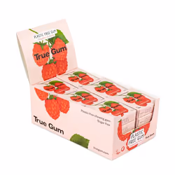 True Gum Chewing-gum à la Framboise & à la Vanille