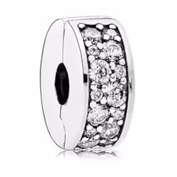 Pandora Perle de verre Femme CLEAR PAVE' CLIP