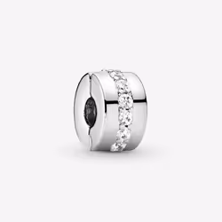 Pandora Perle de verre Femme CLEAR SPARKLING ROW CLIP