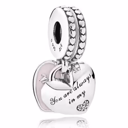 Pandora Perle de verre Femme MOTHER A& DAUGHTER HEARTS