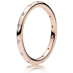 Bague - PANDORA - 180945CZ-56 - Or rose - Femme - Élégante