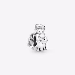 Pandora Perle de verre Femme 798413C00 Argenté (1 cm)