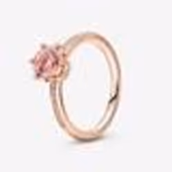 Bague - Pandora - Couronne Scintillante - Métal doré - Cristal - Oxyde de zirconium