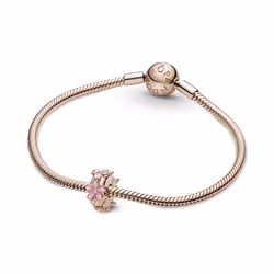 Pandora 788809C01 Fleurs et feuilles Or rose - Vue supplémentaire 5