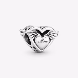 Pandora Perle de verre Femme ANGEL WINGS & MUM