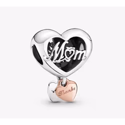 Pandora Perle de verre Femme THANK YOU MUM HEART