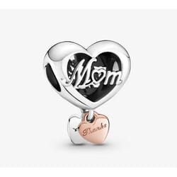 Pandora Perle de verre Femme THANK YOU MUM HEART