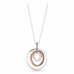 Pandora 389483C01 Collier à chaîne Femelle Or rose, Argent sterling