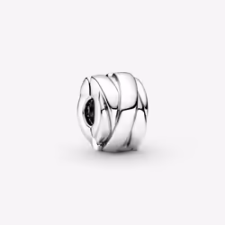 Pandora Perle de verre Femme POLISHED RIBBONS CLIP
