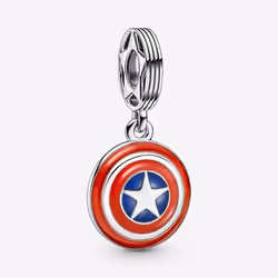 Pandora Perle de verre Femme MARVEL THE AVENGERS CAPTAIN AMERICA SHIELD DANGLE